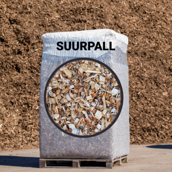 Sortimata lehtpuuhake (0-100 mm) 3.0m³ Suurpall